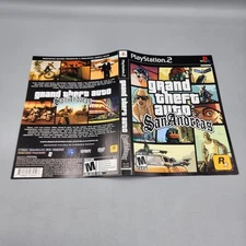 Grand Theft Auto: San Andreas (PlayStation 2, PS2) Case Insert ONLY / No Game