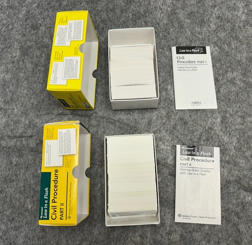 Emanuel Law In A F lash Civil Procedure 1 & 2 2005 & 2009 Bar Exam Study Aid Asp - Picture 7 of 7