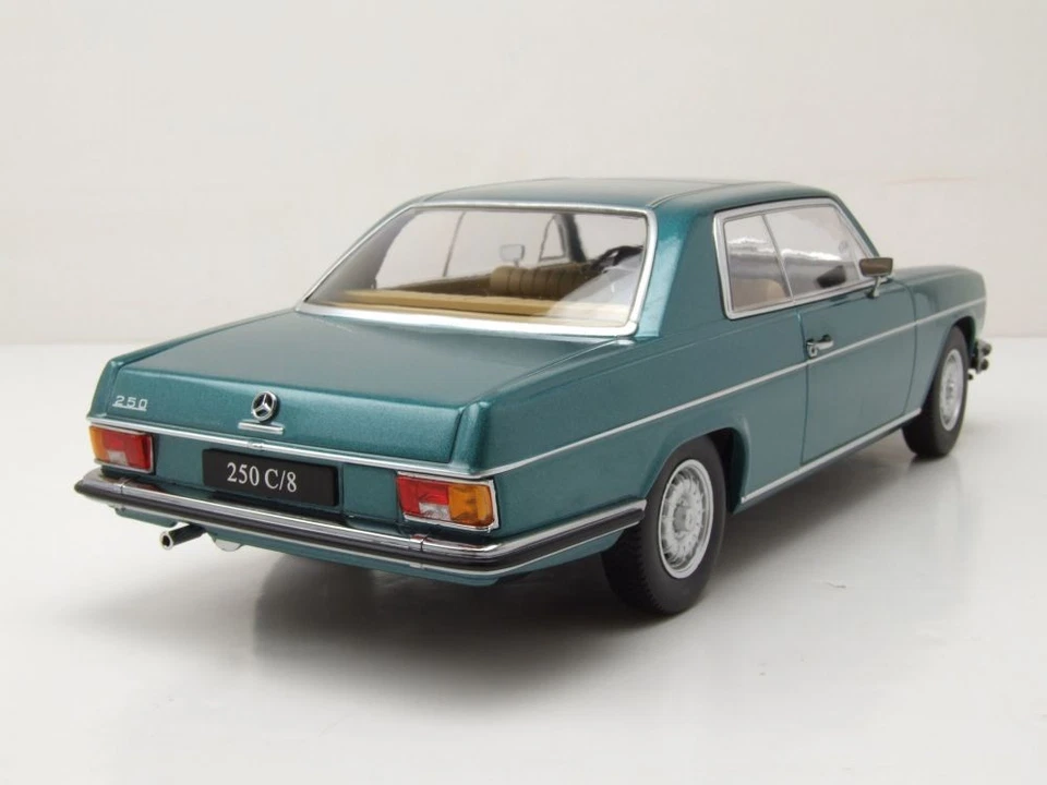 Mercedes 280 C /8 Strichacht Coupé W114 1969 Turchese Modellino 1:18 KK Scala - Immagine 2 di 4