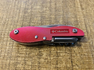#ad #ad Columbia Multi Tool Pocket Knife RED 9 Total Tools Camping Hiking Fishing $9.95