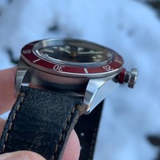 TUDOR Black Bay Red 79220R "Smiley Rose" 41mm Automatic Divers Watch - Mint 8