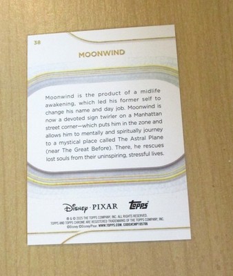 2025 Topps Chrome Disney Pixar GOLD Refractor MOONWIND #143 35/50