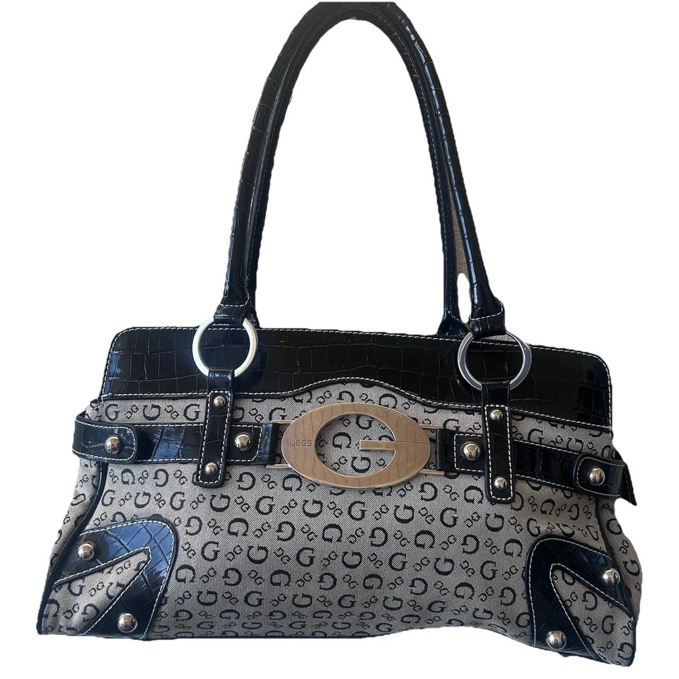 Bolso de mano Y2K Guess monograma QUATRO G SI206531 Foto 2 de 4