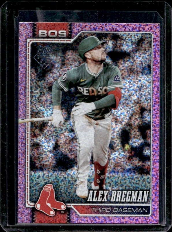 2026 Topps Alex Bregman Pink Confetti #135 Red Sox