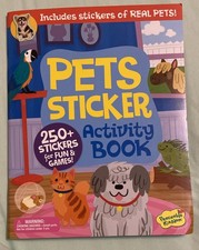 Pets Sticker Activity Book 250 Stickers for Fun - Coloring Puzzles Word Find 3 