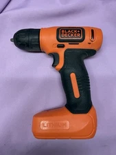 Black & Decker 8V Max Lithium Ion Drill with Charger Working BDCD8 Used