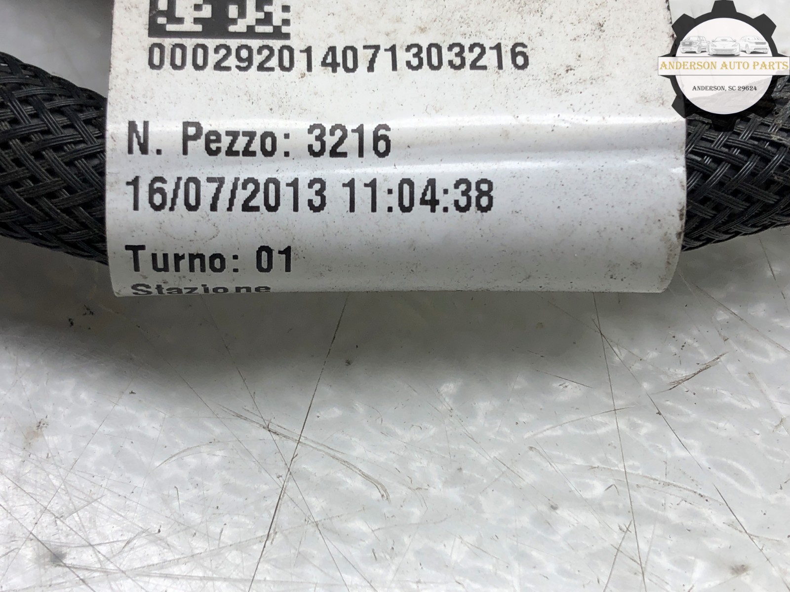 2014-2019 MASERATI QUATTROPORTE 3.8L SECONDARY AIR PUMP HOSE LINE PIPE SET OEM