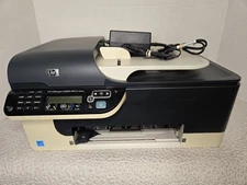 HP Officejet J4580 All-in-One Inkjet Print Copy Scan Fax With Cords Tested
