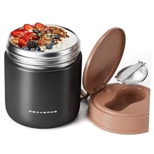 15.2oz Food Thermo for Kids – SUS316 Stainless Steel Insulated Lunch Jar Black