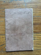 1864 Antique Handwritten Ledger Book – Civil War Era Account Record