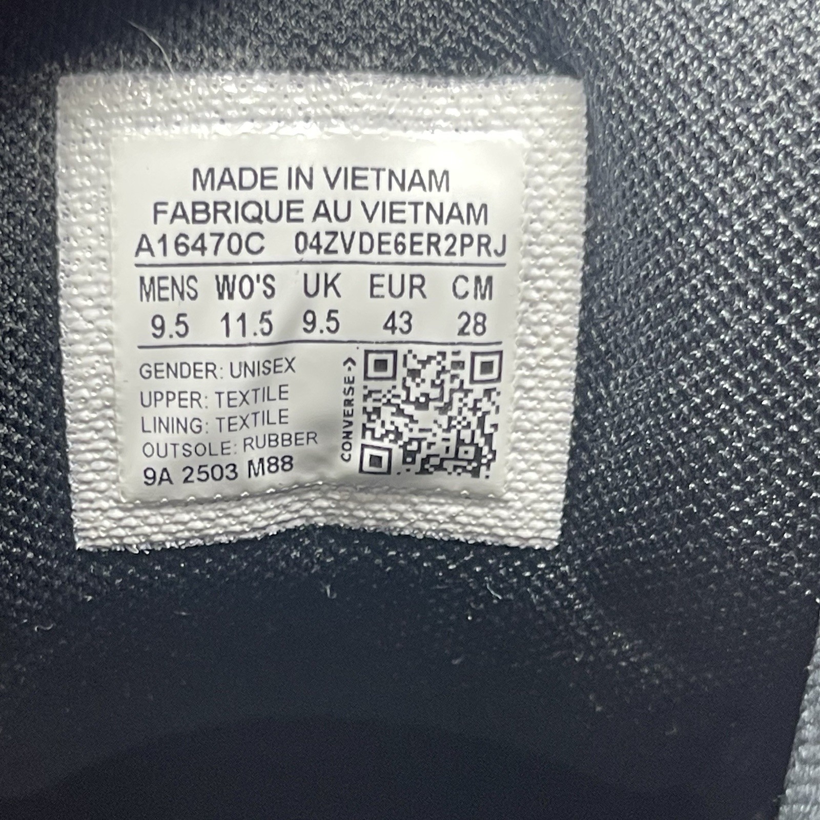 Converse Chuck Taylor All Star High Street Mid Shoe Men 9.5 Black A16470C NEW thumbnail 6