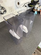 Clear Storage Containers Set with lids 12"x6.5"x4"