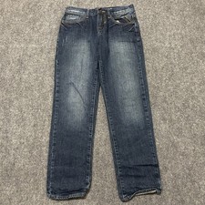 Guess Jeans Womens 12 Blue Denim Cotton Straight Leg Dark Wash 5-Pockets Casual