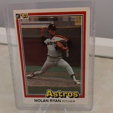 Donruss 1981 First Edition Collector Series Nolan Ryan Astros Baseball Base #260