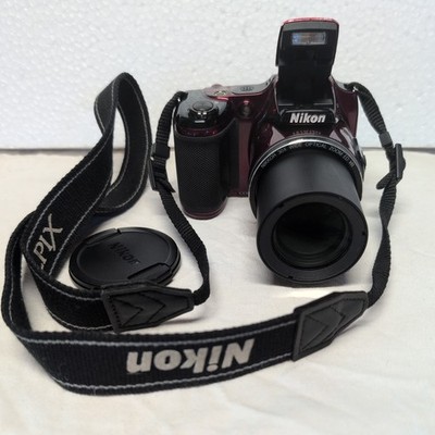 Nikon COOLPIX L820 16.0MP 30X Zoom Digital Camera - Red /TESTED /NICE!