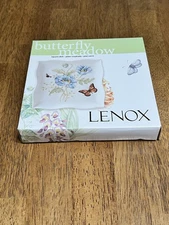 Lenox Butterfly Meadow Trinket Tray 6” Square Whimsical