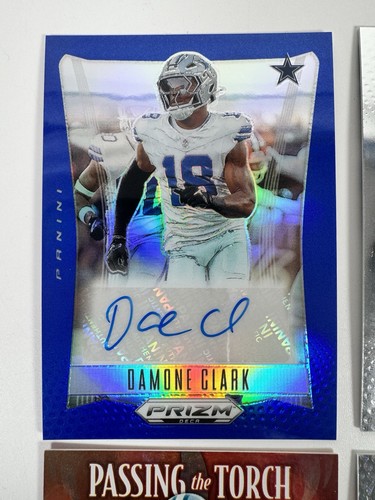 Dallas Cowboys 7 Card Lot 3 Autos Numbered Color Prizm Panini Pearson Irvin Lamb - Foto 8 di 14