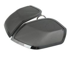 Parrillas de altavoz con tapa de alforja de 5"x7" aptas para Harley Touring Road King Glide 14-24