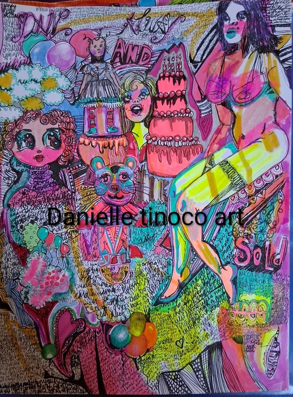 Original Drawing Authentic Rare  raw art•☆1 of 1 pieces *straight from artist 