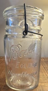 Ball Eclipse Wide Mouth Clear Glass Jar Bottle Type Jar Clear Color