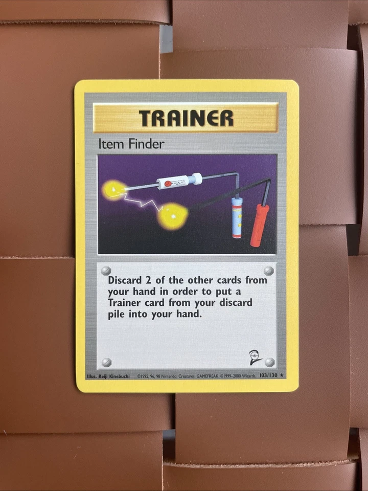 Pokémon TCG Trainer Item Finder 103/130 Card 2000 Base Set 2 - Image 4 of 4