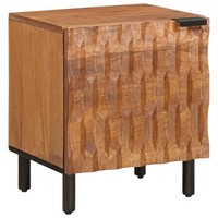 Nachttisch Massivholz Mango 40X33X46 Cm Braun