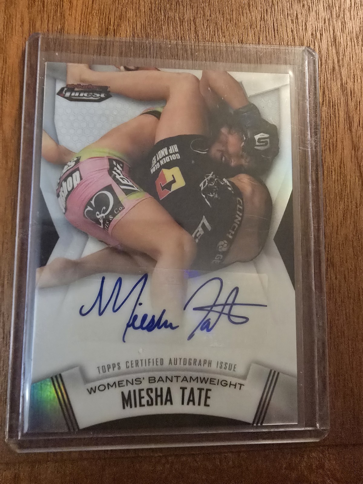 Topps 2012 UFC Finest Miesha Tate #A-MT Refractor Autograph