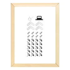 DIY Canvas Stretcher Bars, 15.75x19.69 Inch Removable Wooden Frames Kit