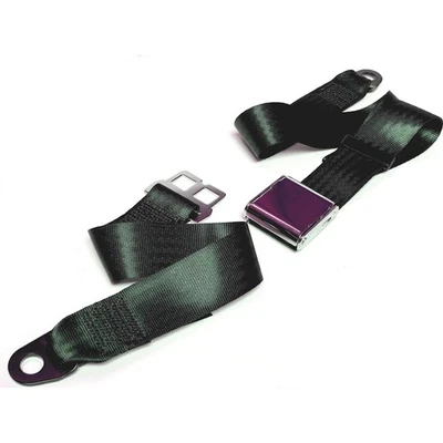 2 point Lap Seatbelt for Classic Car - OLIVE GREEN - Manufactured in the UK - Image 1 of 4