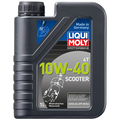 LIQUI MOLY Motoröl mineralisch Racing Scooter Motorenöl 1 Liter 10W-40 Scooter