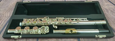 flute gold lip plate c trill d roller split e Pearl Quantz Vigore Flute 665 OpenHole/BFoot/SplitE/C#Trill/D#Roller/3K  Gold Lip