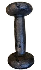 Vintage 3 Pound Dumbbell Bun Unmarked