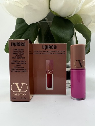 Valentino Liquirosso Lip & Blush Blur Liquid Matte 302R Pink Is Punk 3.2g Mini - Picture 1 of 2