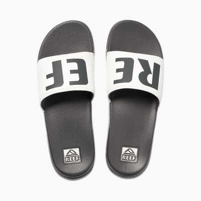 Reef Men's Reef One Slide Sandals - Grey/White NWT | eBay