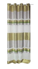Streifenvorhang geschossener Voile mit Ösen 140x245 Gardine Querstreifen transpa