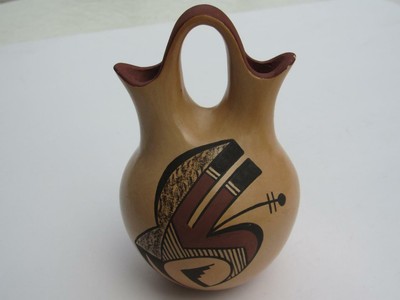 Agnes Setalla Nahsonhoya Wedding Vase Hopi Bear Clan Ebay