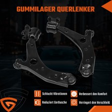 Querlenker Vorderachse für Mazda 3 BK 2x Schwarz Links Rechts L+R 2-Teilig Paar