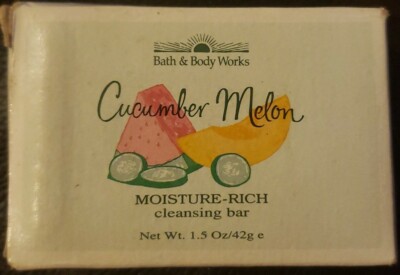 Bath & Body Works CUCUMBER MELON moisture-rich Cleansing Bar 1.5oz 