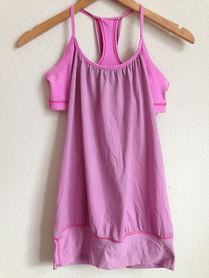 Lululemon Pink Purple No Limits Tank Top size 4  