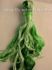Chinese 100%real natural mulberry silk,hand-dyed embroidery silk floss/thread