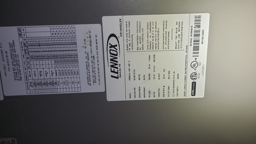 3 1/2 Ton Lennox Full Assembled Blower Air Handler 208/230 V - Picture 5 of 5