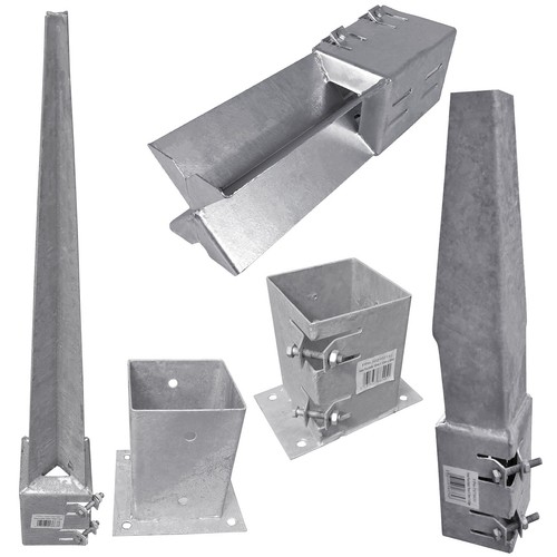 Fence Post Holders Spike Easy Grip Galvanised Metal Steel Timber Anchor