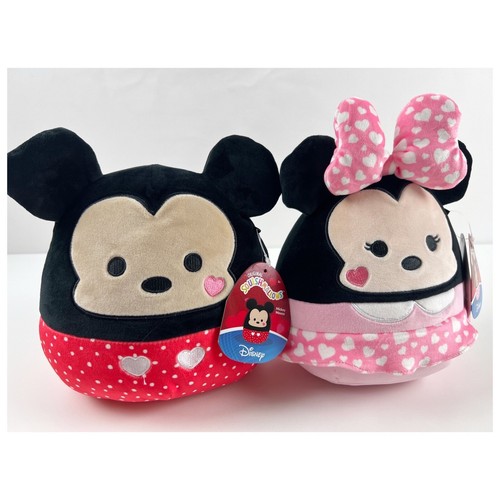 NWT Disney Mickey & Minnie Mouse Pair 2023 Squishmallows Plush Stuffed 8" - Picture 3 of 8