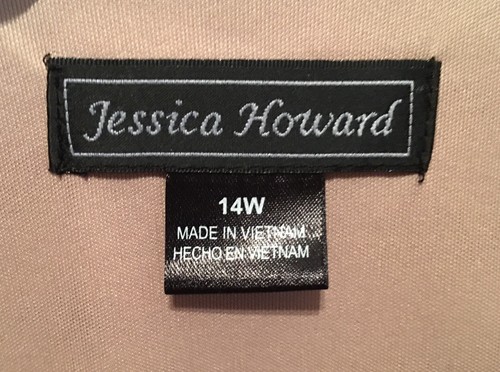 Jessica Howard Crop Jacket Bolero Women 14W Tan Faux Suede Open Front 3/4 Sleeve - 第 5/11 張圖片