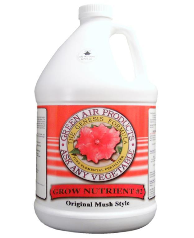Genesis Grow #2 4L 1 Gallon Green Air Products Plant Nutrient Fertiliser