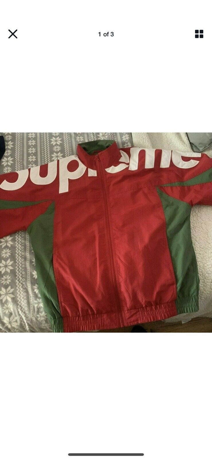 Supreme Shoulder Logo Track Jacket Size M Medium 100% Authentic | eBay