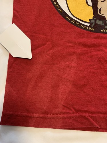John Cena 2014 You Can’t See Me T Shirt Double Sided Red Youth Sz Medium Flaw - Picture 5 of 10