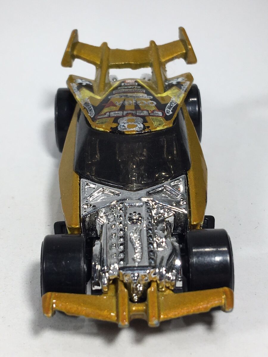 Hot Wheels 2007 Drift King Metalflake Gold Race Car HW New Models