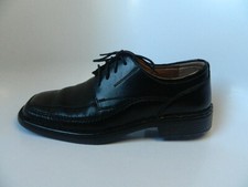 Mens Earth Alfani Black Leather Upper Shoes Size 8.5M