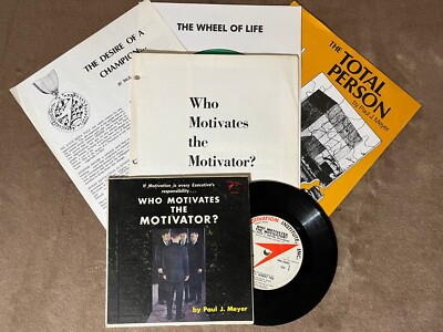 WHO MOTIVATES THE MOTIVATOR? BY PAUL MEYER SMI VINTAGE 33 1